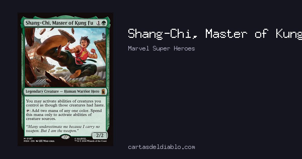 Shang-Chi, Master of Kung Fu